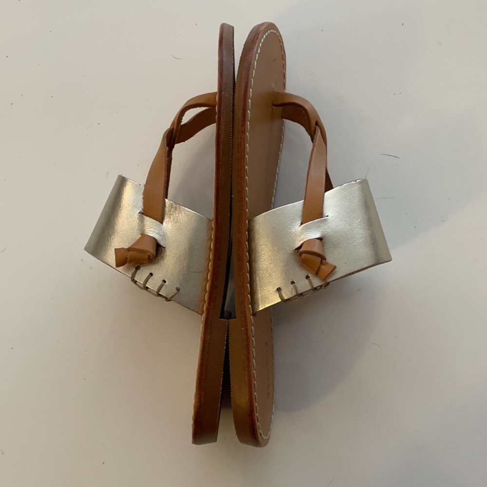 NIB Soludos Women's Leather Thong Sandals - Picture 3 of 9